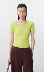 Sweater / JNBY Eco Wool Short Sleeve Knit