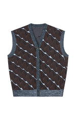 Sweater / JNBY Unique Patterned Loose Knit Vest