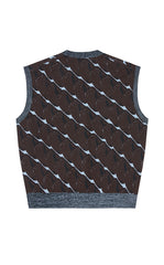 Sweater / JNBY Unique Patterned Loose Knit Vest