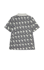 Sweater / JNBY Jacquard Pattern Short Sleeve Knit Top