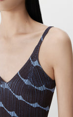 Vest / JNBY Jacquard Pattern Sleeveless Knit Tank
