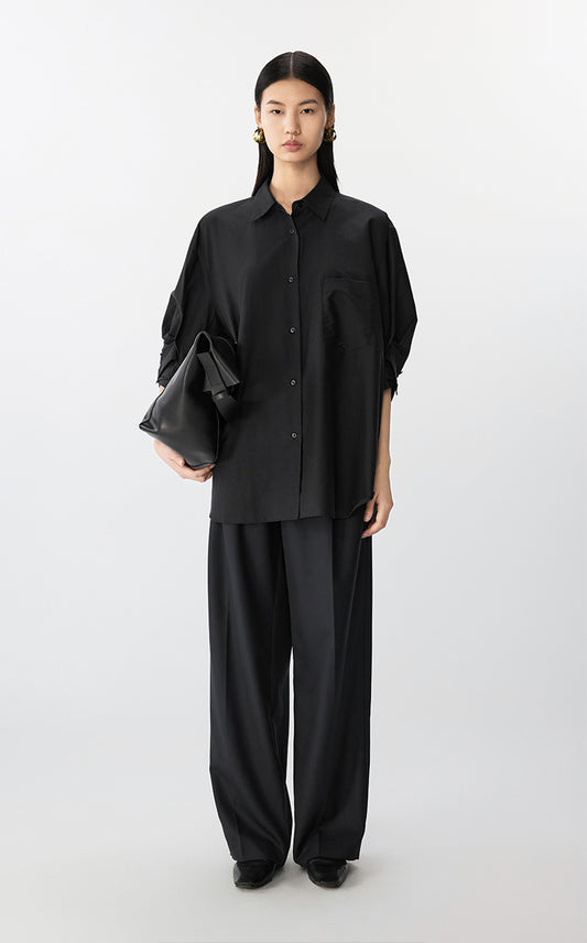 Sweater / JNBY Cotton Short Sleeve Pullover