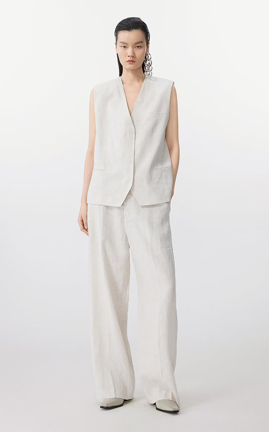 Vest / JNBY Eco Long Linen Vest