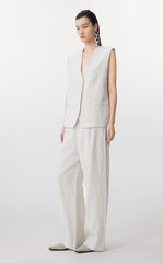 Vest / JNBY Eco Long Linen Vest