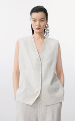 Vest / JNBY Eco Long Linen Vest