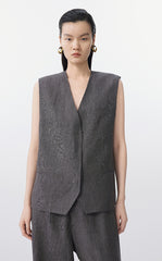 Vest / JNBY Eco Long Linen Vest