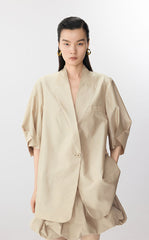 Blazer / JNBY Oversized Silk Wool Blazer