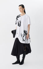 Skirt / JNBY A-Line Cotton Blend Maxi Skirt