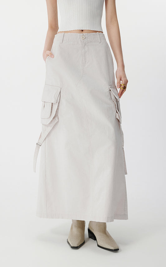 Skirt / JNBY Cotton Maxi Skirt