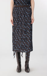 Skirt / JNBY Pleated Floral Print Midi Skirt