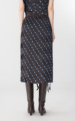 Skirt / JNBY Pleated Floral Print Midi Skirt