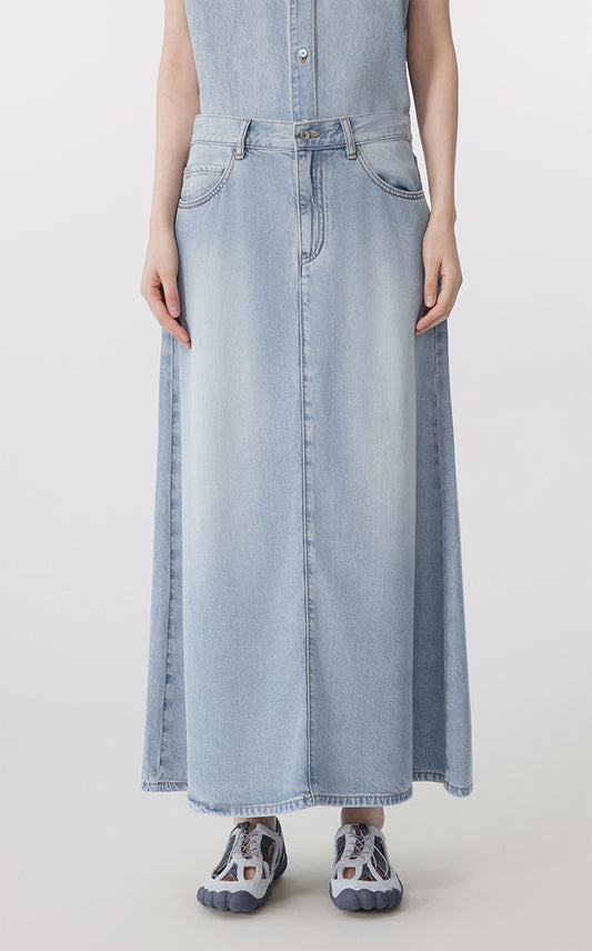 Skirt / JNBY A-Line Tencel Long Skirt