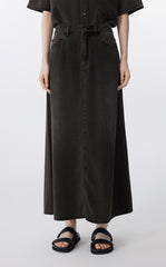 Skirt / JNBY A-Line Tencel Long Skirt