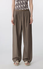 Pants / JNBY Wool Herringbone Wide-Leg Trousers