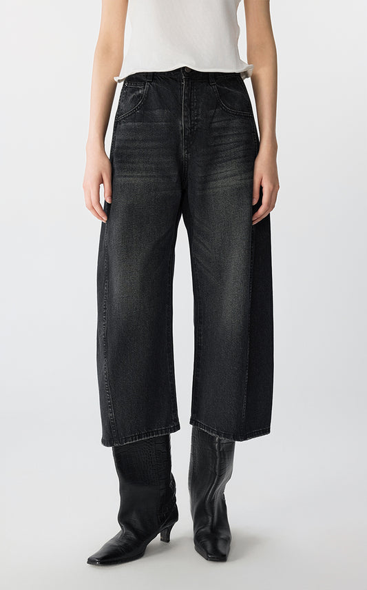 Pants / JNBY Indigo Tapered Banana Jeans