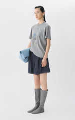 Shorts / JNBY Wide-Leg Rolled Denim Shorts