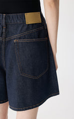 Shorts / JNBY Wide-Leg Rolled Denim Shorts