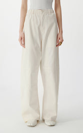 الكفاف / JNBY Utility Wide Leg Cotton Trousers