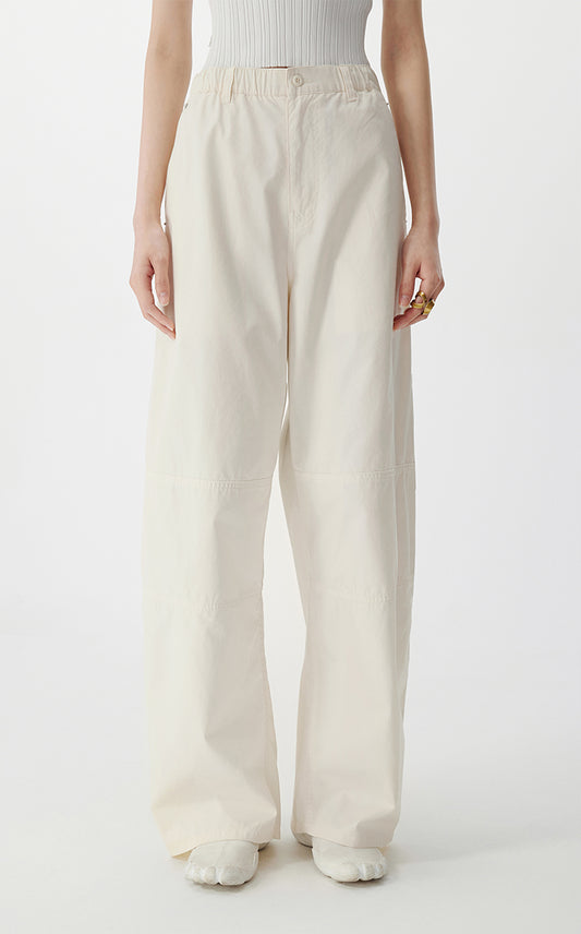 Pants / JNBY Utility Wide Leg Cotton Trousers