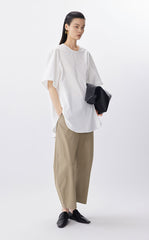Pants / JNBY Banana-Cut Cotton Cropped Pants