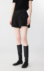 Shorts / JNBY Wide-Leg Rolled Cotton Shorts