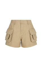 Shorts / JNBY Wide-Leg Rolled Cotton Shorts