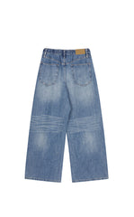Pants / JNBY Wide-Leg Rolled Denim Trousers
