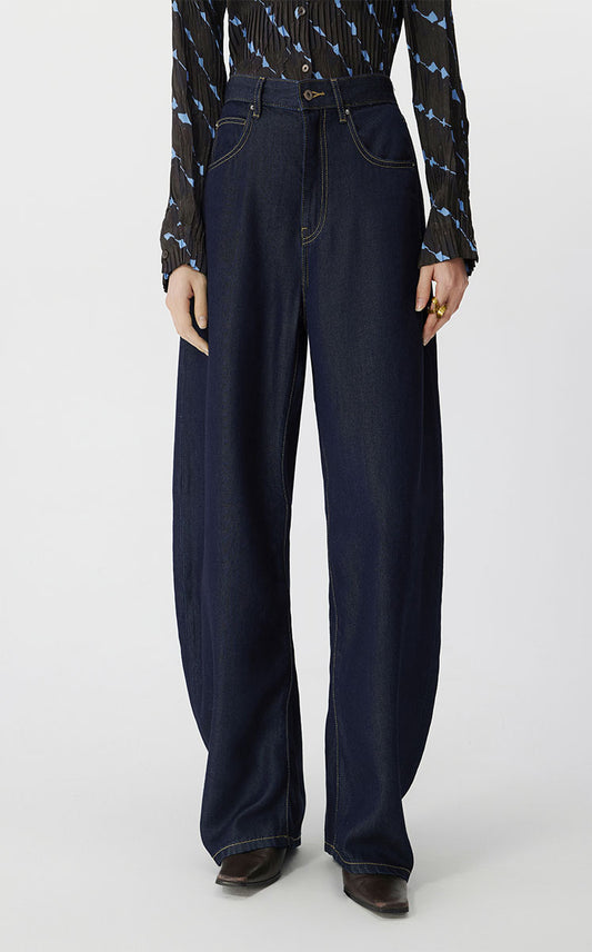 Pants / JNBY Eco-Friendly Banana-Cut Denim Trousers