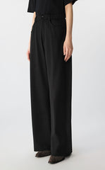 Pants / JNBY Wide-Leg Stretch Cotton Trousers