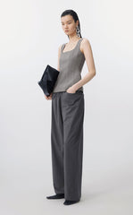 Pants / JNBY Wide-Leg Stretch Cotton Trousers