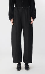 Pants / JNBY Wide-Leg Rolled Hemp Pants