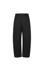 Pants / JNBY Wide-Leg Rolled Hemp Pants