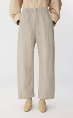 Pants / JNBY Wide-Leg Rolled Hemp Pants
