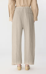 Pants / JNBY Wide-Leg Rolled Hemp Pants