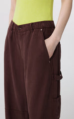 Pants / JNBY Wide-Leg Rolled Lyocell Jeans