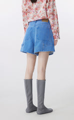Shorts / JNBY Wide-Leg Rolled Denim Shorts
