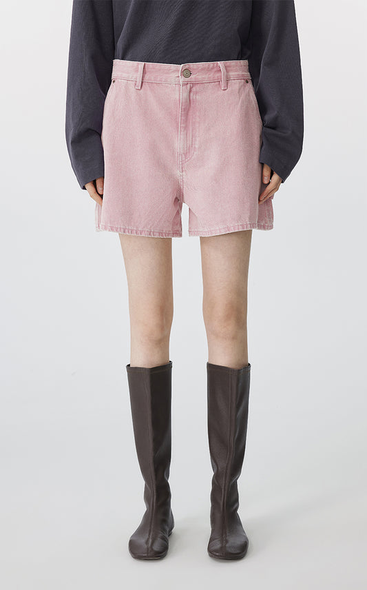 Shorts / JNBY Wide-Leg Rolled Denim Shorts