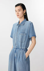 Jumpsuit / JNBY Rolled Tencel Denim Jumpsuit
