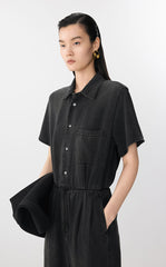 Jumpsuit / JNBY Rolled Tencel Denim Jumpsuit