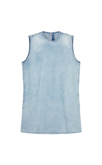 Dress / JNBY A-Line Sleeveless Cotton-Hemp Dress