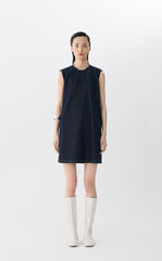 Dress / JNBY A-Line Sleeveless Cotton-Hemp Dress