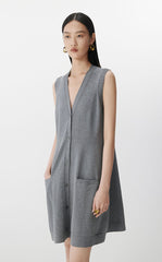 Dress / JNBY Combed Cotton Sleeveless Knit Dress