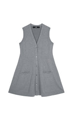 Dress / JNBY Combed Cotton Sleeveless Knit Dress