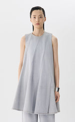 Dress / JNBY Sleeveless Gray Washed Denim Dress