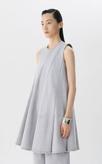 Dress / JNBY Sleeveless Gray Washed Denim Dress
