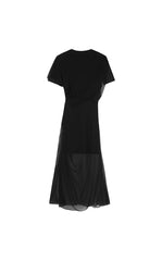 Dress / JNBY X-Line Silk Chiffon Short Sleeve Dress