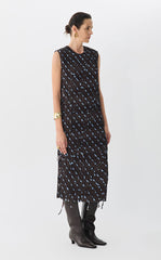 Dress / JNBY Sleeveless Geometric Print Dress