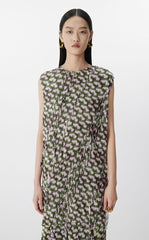 Dress / JNBY Sleeveless Geometric Print Dress