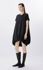 Dress / JNBY A-Line Pleated Cotton Blend Dress
