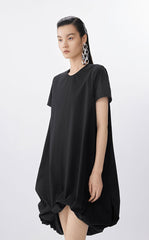 Dress / JNBY A-Line Pleated Cotton Blend Dress